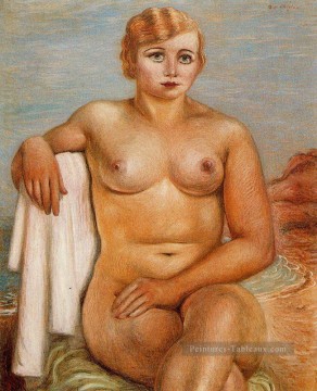 femme nue 1922 Giorgio de Chirico impressionniste nue Peinture à l'huile